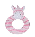 Angel Dear Ring Rattle, Pink Zebra [並行輸入品]
