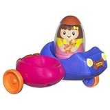 1 X Playskool Weebles Wobblin Go-Cart - Girl
