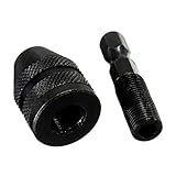 Merssavo 0.3-6.5ミリメートル衝撃ドライバキーレスドリルビットチャックアダプタコンバータ1/4 "六角シャンク