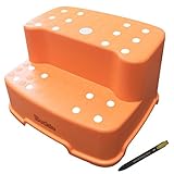 [バードシア] Budsia ノンスリップワイド2段の踏越し段, Made in Korea (Orange) (海外直送品)