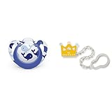 【セット買い】 NUK おしゃぶり NUK おしゃぶり・ジーニアス NUK おしゃぶり・ジーニアス2.0カラー/M/シリコーン/ホエールOCNK4020111 + NUK おしゃぶりホルダー/クラウン