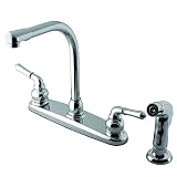 Kingston Brass KB751SP Magellan High Arch Kitchen Faucet with Sprayer, 7-Inch, Polished Chrome by Ki