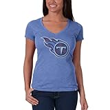 NFL Women 's ' 47 VネックScrum Tee、代替ロゴ L