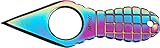 MTech USA MT-588RB Fixed Blade Neck Knife, Rainbow Blade and Grenade-Style Handle, 4-1/4-Inch Overal