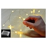 TOOGOO ( R ) 20 LED電池式銅文字列妖精パーティークリスマスウェディングライト、暖かいホワイトライト