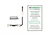 Samsung Galaxy S4 Replacement Home Button (White) and Home Menu Sensor Flex Cable with Instructions 