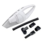 Pushingbest　車用掃除機　カークリーナー　乾湿両用　ハンディクリーナー　ブロワー機能が付き120W 12V　多機能シガーソケット接続　コード　5M (白)