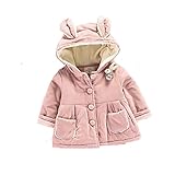 Pojour ベビー服 子供服 0-3歳女の子コート 冬 防寒 かわいいジャケット 暖かい 厚手コート 綿 ベビールームウェア 普段着 カジュアル 旅行 記念日 プレゼント
