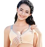 (チェリーレッド) CherryRed レディース ファッション マタニティ ブラジャー Bra 授乳ブラ 授乳ブラジャー 妊娠初期 産前 産後 授乳兼用 大人 無地 コットン ノーワイヤー XXXL