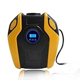 Fanaticalpurchasejp 電動エアコンプレッサー 電動ポンプ 車用空気入れ DC12V車対応 最大圧力150PSI LCDデジタル表示 LEDライト付き 自動車 自転車 バイク ボール適