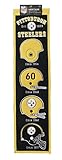 HeritageウールNFL Authenticピッツバーグスティーラーズバナー8 " x 32 "