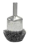 Weiler 10035 Circular Flared Crimped Wire End Brush, 1-1/4, 0.08 Steel Fill by Weiler