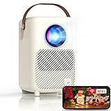 WITSEER ホームプロジェクター 家庭用 Projector 小型 コンパクト ネイティブ 1080P フル HD スマホ/iPhone
