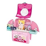 お医者さんごっこ トリマーさんごっこ トリミングセット 知育玩具 イマジネーションが育つ ユニセックス 誕生日 6歳以上対象 子犬 猫 バスケット付き 給餌 医療キット ペットホスピ