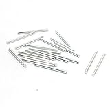 uxcell ラウンドロッドアクスルバー　RCおもちゃの車パーツ ステンレス丸棒　25mmx 2mm　20枚