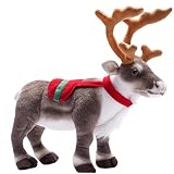 クリスマスの毛むくじゃらのトナカイのぬいぐるみ生き生きとしたヘラジカのかわいいおもちゃのぬいぐるみのぬいぐるみの鹿のおもちゃクリスマスの家着の子供のプレゼント