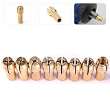 10 PC ゴールデンドリルチャックコレットビットロータリーポータブル用の 4.8 mm シャンク & Pro ツール