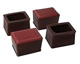 ハイロジック スライドクッション長角キャップ茶22-25*33-36 4コ