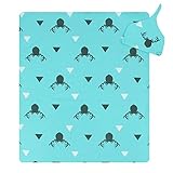 oenbopo ベビー毛布 おくるみ 100％棉 通気 吸汗 新生児 写真撮影 小道具 ２点セット 男女出産祝い ベビー ブランケット (02)