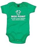 (モー　ポイント) Moo Point, プリント　ベビースーツ - グリーン/白 12-18 ヶ月