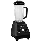 Spector Commercial Blender 2L 1600W Ice Crush Mixer Smoothies Black Kitchen | 2L Tritan Jar,1600W High-Speed Motor,3-Speed Pu