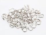 紗や工房 U字カン(約4mm×4.5mm) 約50個セット シルバー アクセサリーパーツ ハンドメイド