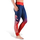 KLEW MLB Washington Nationals BIGロゴプリントレギンス S レッド