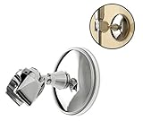 Geekercity Adjustable Shower Head Holder Stand Chromed Vacuum Suction Cup Handheld Showerhead Bracke