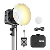 ZHIYUN Molus G200 写真ライト300W COB ビデオライト2700K ? 6500K CRI?95、TLCI?97 Bluetooth アプリ制御連続照明、スタジオビデオ、ライブストリーミング用 Bowens マウントアクセサリー付き