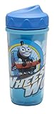 Zak 。Designs Toddlerific Perfect Flo幼児用Cup with Thomas the Train、二重壁断熱構造と調節可能なフローテクノロジー、壊れにくい、BPAフリー