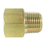 アソー:ASOH 黄銅製 変換内外ソケット 外PT1/4×内NPT1/4 NF-3022 型式:NF-3022