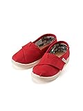 (トムス)TOMS　キッズ / 013001D13 / TINY-ORIGINAL CLASSICS / キッズ キャンバススリッポン Red Canvas T7