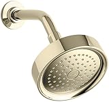 Kohler K-965-AF Taboret Single-Function Showerhead, Vibrant French Gold [並行輸入品]