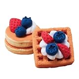 ミニチュアのスイーツやフードを粘土でつくる／つくるんです® 日本製粘土であんしん DIY トイフード （パンケーキ・ワッフル）ミニチュア デザート かんたん