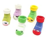 (リアルスタイル)Real Style 靴下 ベビー 幼児 キッズ 子供 赤ちゃん 新生児 お祝い 出産 かわいい キャラクター ソックス 動物 5足 セット 女の子 男の子 冬 暖かい あったか 厚