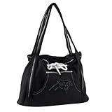 NFL Carolina PanthersスポーツNoir Hoodie Purse、ブラック