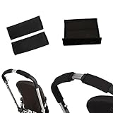 Dovewill 4ピース入り　ナイロン　赤ちゃん　乳母車　ベビーカー用　ハンドルカバー　グリップカバー　バーカバー　耐久性