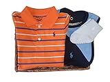ラルフローレンの子供服　POLO　RALPHLAUREN　ベビー　出産お祝いセット（半袖）　男の子　７０ｃｍ　３ヶ月～６ヶ月用 [並行輸入品]