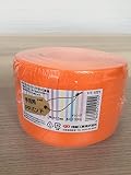 手芸用PPバンド オレンジ 信越工業製 手芸用 PPバンド 小巻 15mm×100m