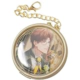 [YUYAKESHI] 缶バッジカバー キーホルダー式カバー バッジ 缶バッジ 収納 痛バッグ 展示 ちゃっく付 グッズカバー 両面透明 58mm缶バッジ対応（シルバー）