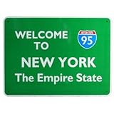 トラフィックサインボード NEW YORK THE EMPIRE STATE 95 アメリカ ストリート看板 ニューヨーク