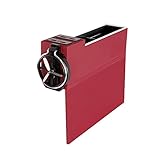 Kobwa 車用収納ケース 運転席ポケット　隙間収納ケース　USB機能搭載　小物入れボックス 多機能 隙間埋め　仕切り調節/解体可能 飲み物置き場 ゴミ箱（運転席 ワインレッド+シルバーサイド）