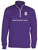 NCAA Northwestern WildcatsメンズOVB Quarter Zip Poly Fleece S、パープル、