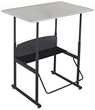Safco Products 1206BE Alphabetter Stand-Up Desk with Swinging Footrest Bar, 36" x 24" Standard Top, 