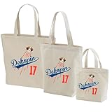 [Taka Shirt] DEKOPIN デコピン コーイケルホンディエ トートバッグ レディース メンズ A4 大きめ トートバッグ キャンバス 軽量 通勤 おしゃれ お買い物バック 犬柄 犬グッズ 犬 エコ バッグ 17 (ナチュラル, L)