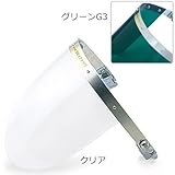 理研オプテック RIKEN/ヘルメット取付型保護シールド/球面アクリルシールド グリーンG3/ レンズ：グリーンG3 装着タイプ：野球帽型（ねじ式金具） 品番：NB-209