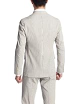 Seersucker Stripe 2-button Jacket 1122-110-3630: Navy Seersucker Stripe 2-button Jacket 1122-110-3630: Navy