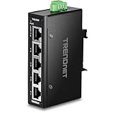 TRENDnet 5ポート産業用ファストイーサネットDINレールスイッチ TI-ELC50
