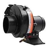 IPOTCH ボート　ABSプラスチック製　130CFM　12v　換気扇　ビルジ　エアーブロワー　ブラック