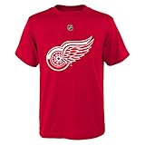 ユースDetroit Red Wings NHL PrimaryロゴTシャツレッド M レッド